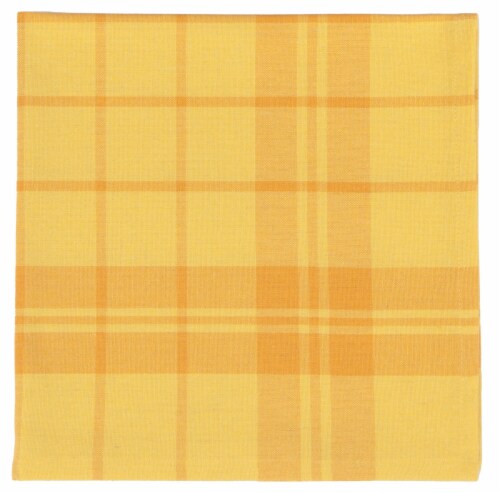 Now Designs Second Spin Plaid Napkin - Yellow Perspective: front