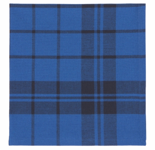 Now Designs Second Spin Plaid Napkin Indigo - Blue Perspective: front