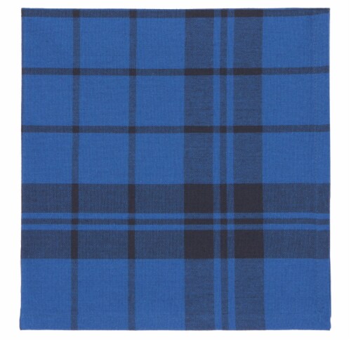 Now Designs Second Spin Plaid Napkin Indigo - Blue Perspective: front