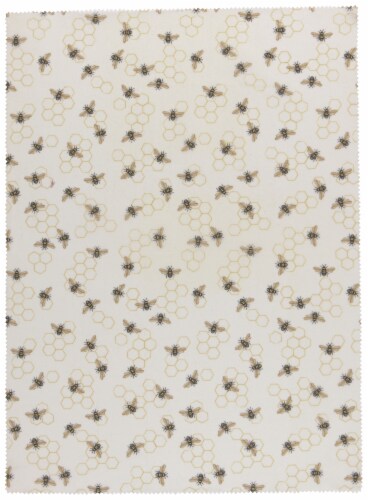 1Pcs Reusable Food Wrap Natural Beeswax X-Large (23x17-inch) by Ecologie -Bees Perspective: front