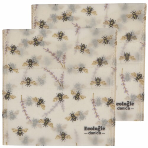 Set/2 BWax Sandwich Bees Perspective: front