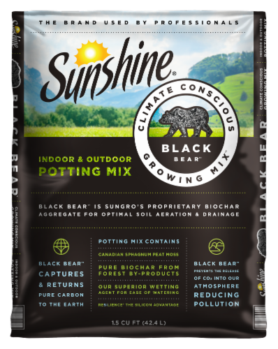 Sunshine® Black Bear™ Inddor Outdoor Potting Mix Perspective: front