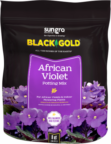 SunGro® Black Gold® African Violet Potting Mix Perspective: front