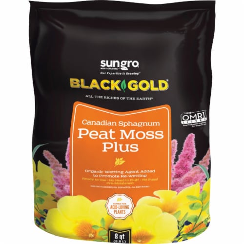 SunGro® Black Gold® Canadian Sphagnum Peat Moss Plus, 8 qt - Gerbes Super  Markets