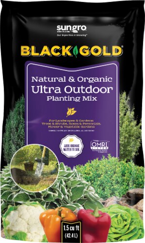 Black Gold Natural & Organic Ultra Outdoor Planting Mix Perspective: front