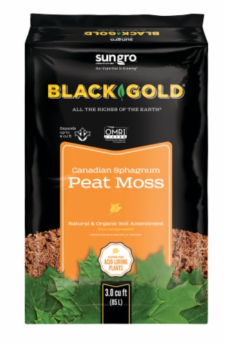 Black Gold® Organic Sphagnum Peat Moss 3 cu. ft. Perspective: front