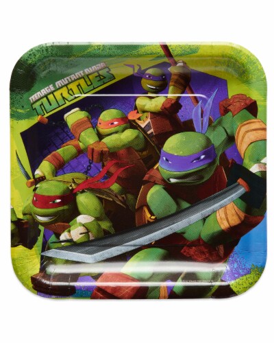 American Greetings Teenage Mutant Ninja Turtle Paper Dinner Plates Perspective: front
