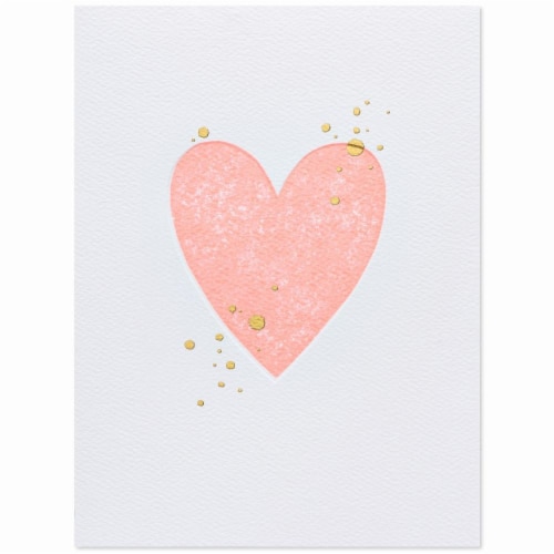 American Greetings (S32) Neon Pink Heart - Blank Card Perspective: front