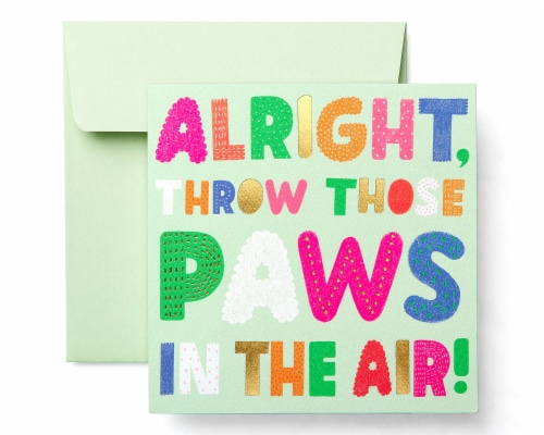 American Greetings Birthday Card for Kids (Paws) Perspective: front