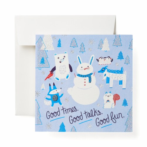 American Greetings Holiday Greeting Card (Snowmen) Perspective: front