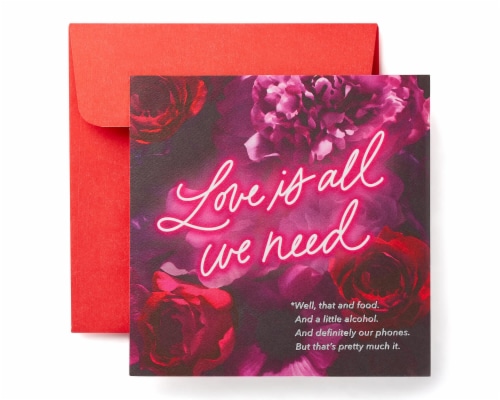 American Greetings Valentine's Day Card (Love and Food) Perspective: front