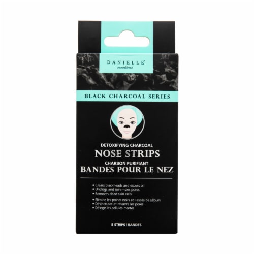 Danielle Black Charcoal Series Detoxifying Charcoal Nose Strips Perspective: front