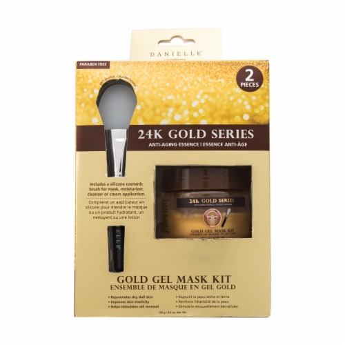 Danielle 24k Gold Series Gold Gel Mask Kit Perspective: front