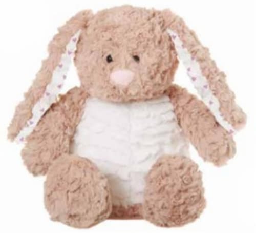 Aroma Home Hot Hugs Microwaveable Lavender Scented Beige Bunny Hottie Perspective: front
