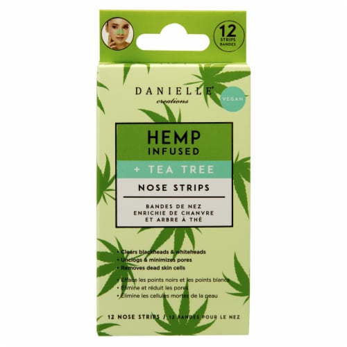 Danielle Hemp Infused + Tea Tree Nose Strips Perspective: front