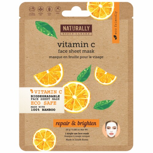 Danielle Repair & Brighten Vitamin C Face Sheet Mask Perspective: front