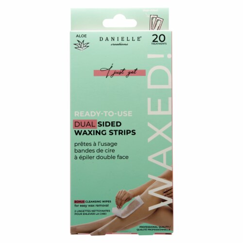Danielle Aloe Dual-Sided Waxing Strips Perspective: front