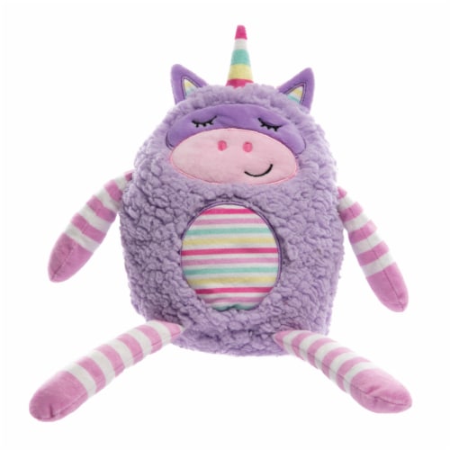 Aroma Home Hug A Snug Hottie Microwaveable Lavender Scented Unicorn Perspective: front