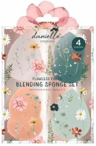 Danielle Flawless Finish Blending Sponges - Floral Perspective: front
