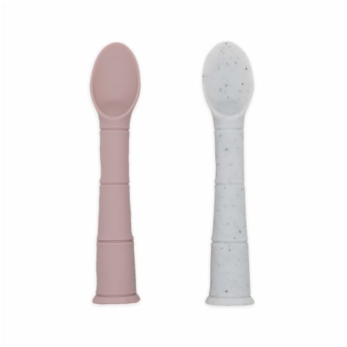 Silipop Spoons 2pk Rose/Day Dream Grey Perspective: front