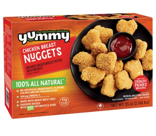 Yummy Chicken Nuggets Perspective: front