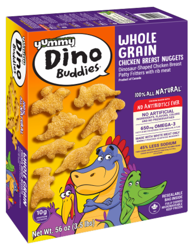 Yummy Dino Buddies Whole Grain Chicken Breast Nuggets Perspective: front