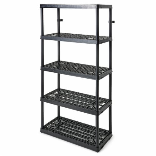Gracious Living 5 Shelf Tier Light Duty Indoor & Garage Storage Shelf Perspective: front