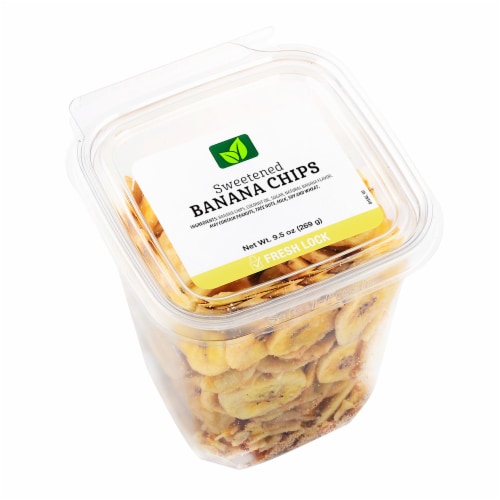 Sweetened Banana Chips Perspective: front