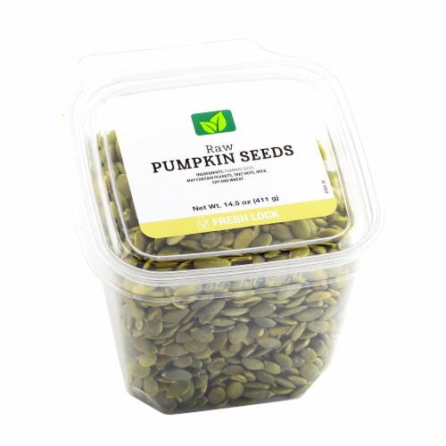 Raw Pumpkin Seeds Perspective: front