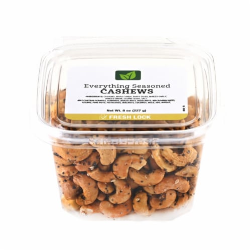 Stock & Barrel Everything Seasoned Cashews Perspective: front
