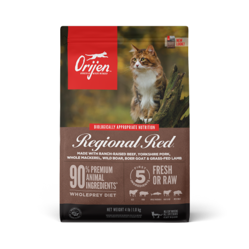 ORIJEN Regional Red Dry Cat Food (4 lb) Perspective: front