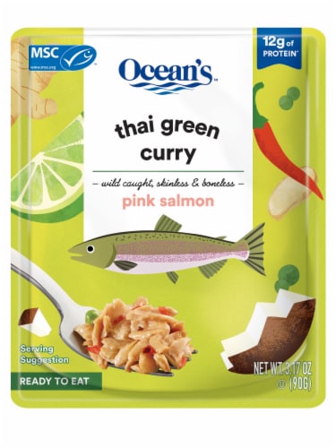 Ocean's™ Thai Green Curry Pink Salmon Perspective: front