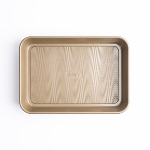 Cuisipro 13.5 x 9.5-Inch Rectangular Steel Nonstick Roasting Pan Perspective: front