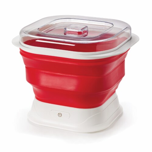 Cuisipro Collapsible Yogurt Maker, Red Perspective: front