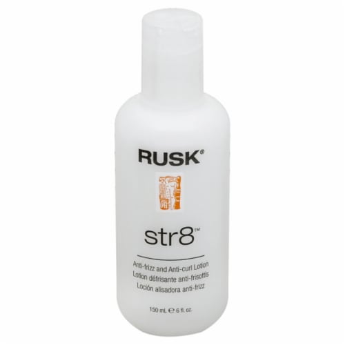 Rusk® str8™ Anti-Frizz and Anti-Curl Lotion Perspective: front