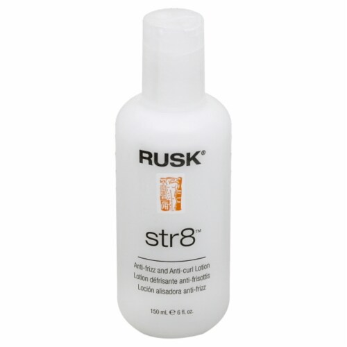 Rusk® str8™ Anti-Frizz and Anti-Curl Lotion Perspective: front