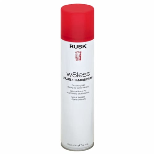 Rusk® w8less™ Extra Strong Hold Shaping and Control Hairspray Perspective: front