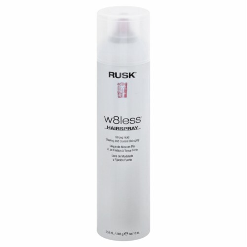 Rusk® w8less™ Strong Hold Shaping and Control Hairspray Perspective: front