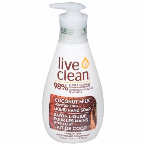 Live Clean Coconut Liquid Hand Soap Perspective: front
