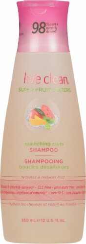 Live Clean® Super Fruit Waters Quenching Curls Shampoo Perspective: front