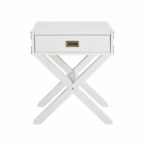Baby Relax Miles Nightstand White Wood 18.00 x 20.75 x 25.00