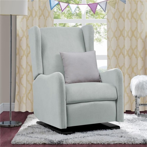 Baby Relax Rylee Tall Wingback Glider Rocker Recliner Chair, Gray Linen,  35.25 x 27.00 x 42.00 - King Soopers