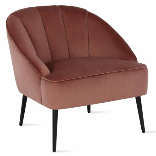 Dorel Living Portland Channel Back Accent Chair in Rose 1 Fry s