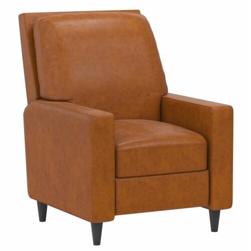 Camel faux leather clearance accent chair