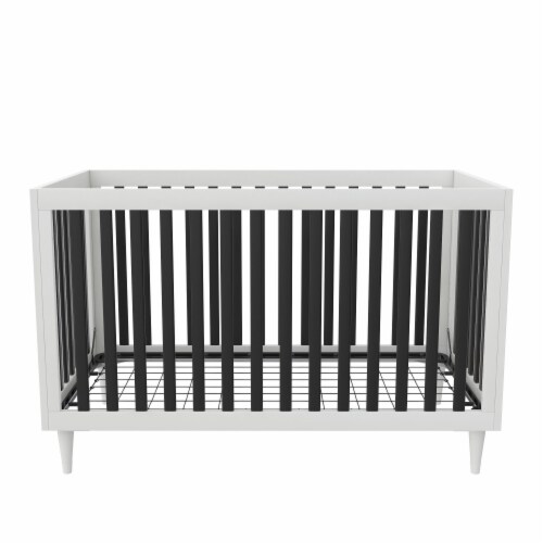 White crib sales wood legs
