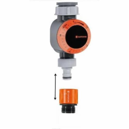Gardena 7432248 Mechanical Water Timer with Flow Control Perspective: front