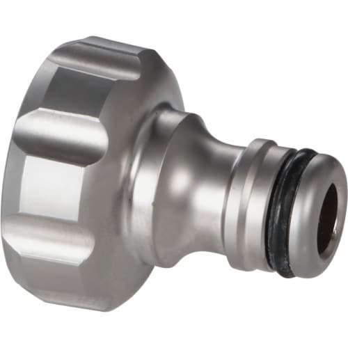 Gardena Premium Female Metal Faucet Tap Quick Connect Connector 39004-G Perspective: front