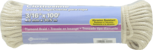 Mibro Kingcord Cotton & Polyester Blend Diamond Braid Clothesline Perspective: front