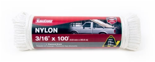 Mibro Kingcord Nylon Diamond Braid White Perspective: front