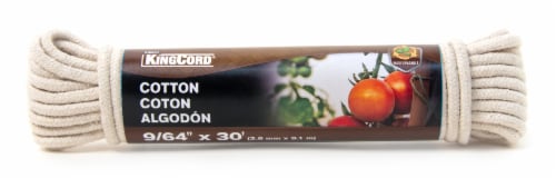 KingCird Cotton Diamond Braid Venetian Blind Cord - Natural Perspective: front